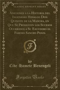 Adiciones a la Historia del Ingenioso Hidalgo Don Quixote de la Mancha, En Que Se Prosiguen Los Sucesos Ocurridos a Su Escudero El Famoso Sancho Panza (Classic Reprint)