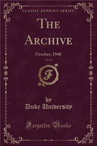 The Archive, Vol. 54