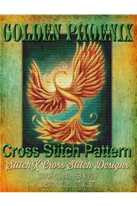 Golden Phoenix Cross Stitch Pattern