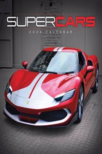 Supercars Square Wall Calendar 2024
