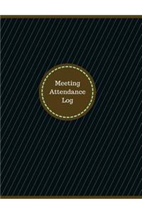 Meeting Attendance Log (Logbook, Journal - 126 pages, 8.5 x 11 inches)