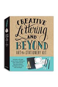 Creative Lettering and Beyond Art & Stationery Kit: Includes a 40-Page Project Book, Chalkboard, Easel, Chalk Pencils, Fine-Line Marker, and Blank Note Cards with Envelopes