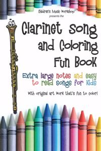 Clarinet Song and Coloring Fun Book