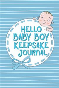 Hello Baby Boy Keepsake Journal