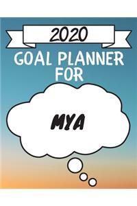 2020 Goal Planner For Mya