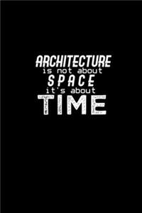 Architect is not about space it's about time