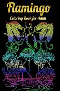 Flamingo Coloring Book for Adult
