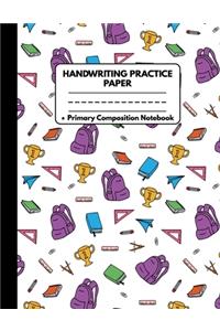 Handwriting Practice Paper Notebook Primary Composition Notebook