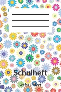Schulheft weiss liniert