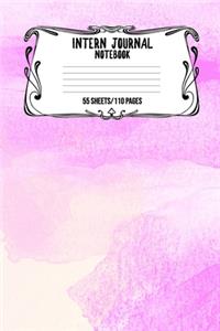 Intern Journal Notebook 55 Sheets/110 Pages