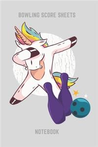 Bowling Score Sheets Notebook