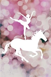 Ballerina Unicorn Notebook For Girls