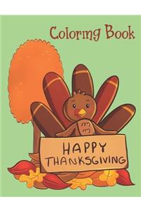 Happy Thanksgiving - Coloring Book