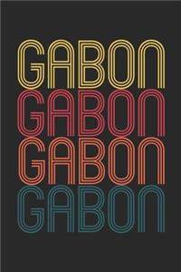 Vintage Gabon Notebook - Retro Gabonese Journal - Gabonese Gift - Gabonese Diary