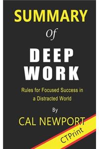 Summary of Deep Work By Cal Newport - Rules for Focused Success in a Distracted World