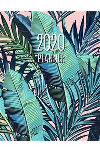 Tropical Palm Leaf Planner 2020