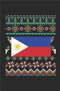 Ugly Christmas - Philippines: Blank Lined Notebook / Journal (6 X 9) - Christmas Gift for Kids, Teens, Mom And Dad