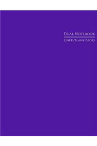 Dual Notebook Lined/Blank Pages