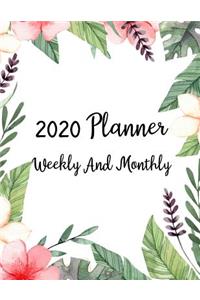 2020 Planner Weekly And Monthly