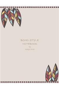 Boho style notebook by magic lover