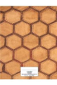 Large Hexagon Graph Paper Notebook 200 Pages 8.5