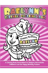 Raelynn's Birthday Coloring Book Kids Personalized Books