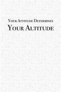 Your Attitude Determines Your Altitude