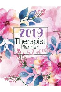 2019 Therapist Planner 52 Week