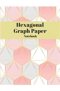 Hexagonal Graph Paper Notebook with 1/2 Inch Hexagons