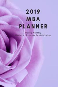 2019 MBA Planner Weekly Monthly Master of Business Administration