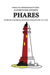 Livre de coloriage pour les enfants de 4 à 5 ans (Phares)