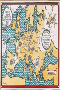 Pratt’s Map of European Aerodromes (rolled)