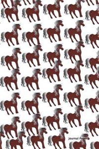 Journal Pages - Brown Unicorn(unruled)