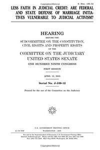 Less Faith in Judicial Credit