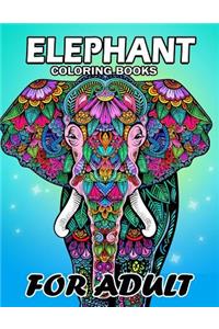 Elephant Coloring Book for Adults
