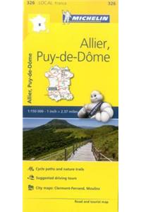 Allier, Puy-de-De - Michelin Local Map 326