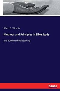 Methods and Principles in Bible Study