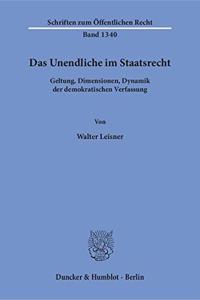 Das Unendliche Im Staatsrecht