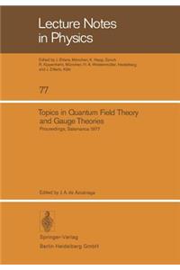 Topics in Quantum Field Theory and Gauge Theories