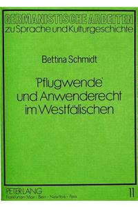 «Pflugwende» Und Anwenderecht Im Westfaelischen