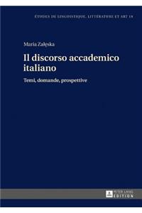 discorso accademico italiano
