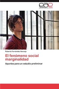 Fenomeno Social Marginalidad