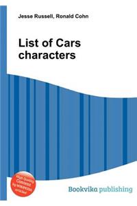 List of Cars Characters