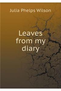 Leaves from My Diary