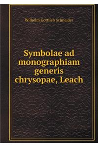 Symbolae ad monographiam generis chrysopae, Leach