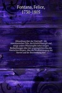 Abhandlung uber das Viperngift