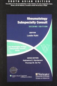 The Washington Manual Subspeciality Consult Series-Rheumatology, 2/e