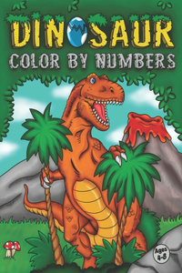 Dinosaur Color By Numbers
