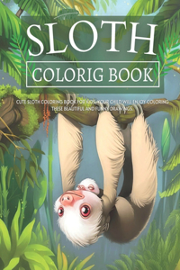 Sloth Coloring Book