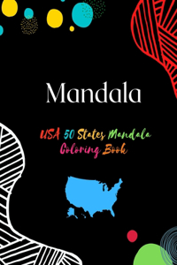 USA 50 States Mandala Coloring Book